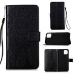 For iPhone 12 mini Dream Catcher Printing Horizontal Flip Leather Case with Holder & Card Slots & Wallet & Lanyard(Black)