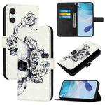 For Sony Xperia 10 VI 3D Painting Horizontal Flip Leather Phone Case(Skull)