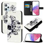 For Blackview A53 3D Painting Horizontal Flip Leather Phone Case(Skull)