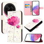 For Sharp Aquos R9 Pro SH-54E 3D Painting Horizontal Flip Leather Phone Case(Flower)