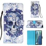 For Samsung Galaxy Note20 3D Painting Horizontal Flip Leather Case with Holder & Card Slot & Wallet & Lanyard(Cloud Ghost Head)