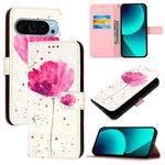 For Google Pixel 9 3D Painting Horizontal Flip Leather Phone Case(Flower)