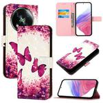 For Itel RS4 3D Painting Horizontal Flip Leather Phone Case(Rose Butterfly)