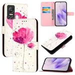 For Itel S18 / Vision 5 3D Painting Horizontal Flip Leather Phone Case(Flower)