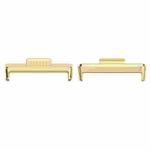 For Huawei Watch Fit3 20mm 1 Pair Zinc Alloy Metal Watch Band Connector(Gold)