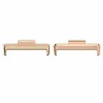 For Huawei Watch Fit3 20mm 1 Pair Zinc Alloy Metal Watch Band Connector(Rose Gold)