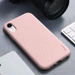 For iPhone XR iPAKY Starry Series Shockproof Straw Material + TPU Protective Case(Pink)