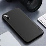For iPhone XS / X iPAKY Starry Series Shockproof Straw Material + TPU Protective Case(Black)