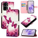 For Tecno Camon 19 Pro 5G 3D Painting Horizontal Flip Leather Phone Case(Rose Butterfly)