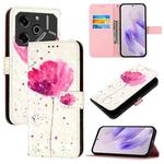 For Tecno Pova 6 5G / Pova 6 Pro 3D Painting Horizontal Flip Leather Phone Case(Flower)