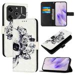 For Tecno Pova 6 5G / Pova 6 Pro 3D Painting Horizontal Flip Leather Phone Case(Skull)