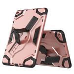 For iPad mini (2019) / mini 5 Escort Series TPU + PC Shockproof Protective Case with Holder(Rose Gold)