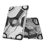 For iPad Air 2 / iPad 6 Escort Series TPU + PC Shockproof Protective Case with Holder(Silver)