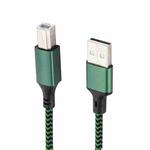 USB 2.0 to Square Port A/B Printer Adapter Cable, Length:1m(Green)