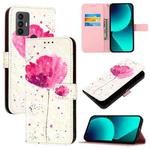 For TCL 30 SE 3D Painting Horizontal Flip Leather Phone Case(Flower)