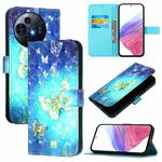 For TCL 50 Pro NxtPaper 3D Painting Horizontal Flip Leather Phone Case(Golden Butterfly)