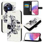 For TCL 50 Pro NxtPaper 3D Painting Horizontal Flip Leather Phone Case(Skull)