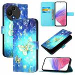 For TCL 605 / 60 SE 3D Painting Horizontal Flip Leather Phone Case(Golden Butterfly)