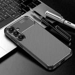 For Samsung Galaxy S24 FE 5G Carbon Fiber Texture Shockproof TPU Phone Case(Black)