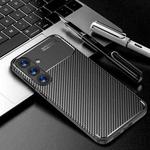 For Samsung Galaxy S25+ 5G Carbon Fiber Texture Shockproof TPU Phone Case(Black)