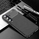 For Samsung Galaxy S25 FE 5G Carbon Fiber Texture Shockproof TPU Phone Case(Black)