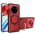 For Xiaomi 15 Ultra CD Texture Sliding Camshield Magnetic Holder Phone Case(Red)