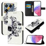 For Infinix GT 20 Pro 3D Painting Horizontal Flip Leather Phone Case(Skull)