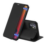 For iPhone 12 / 12 Pro DUX DUCIS Skin X Series PU + TPU Horizontal Flip Leather Case with Holder & Card Slots(Black)