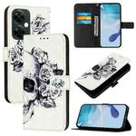 For OnePlus Nord CE 3 Lite / Nord N30 3D Painting Horizontal Flip Leather Phone Case(Skull)