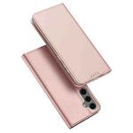 For Samsung Galaxy S25+ 5G DUX DUCIS Skin Pro Series Flip Leather Phone Case(Pink)