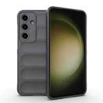 For Samsung Galaxy S24 FE 5G Magic Shield TPU + Flannel Phone Case(Dark Grey)