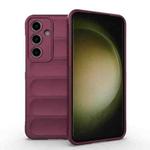 For Samsung Galaxy S24 FE 5G Magic Shield TPU + Flannel Phone Case(Wine Red)