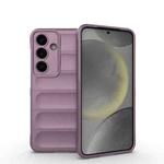 For Samsung Galaxy S25 5G Magic Shield TPU + Flannel Phone Case(Purple)