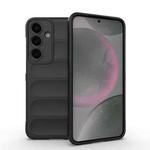 For Samsung Galaxy S25+ 5G Magic Shield TPU + Flannel Phone Case(Black)