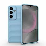 For Samsung Galaxy S25+ 5G Magic Shield TPU + Flannel Phone Case(Light Blue)