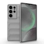 For Samsung Galaxy S25 Ultra 5G Magic Shield TPU + Flannel Phone Case(Grey)