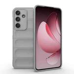 For Samsung Galaxy S25 FE 5G Magic Shield TPU + Flannel Phone Case(Grey)