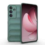 For Samsung Galaxy S25 FE 5G Magic Shield TPU + Flannel Phone Case(Dark Green)