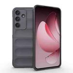 For Samsung Galaxy S25 FE 5G Magic Shield TPU + Flannel Phone Case(Dark Grey)