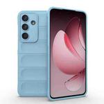 For Samsung Galaxy S25 FE 5G Magic Shield TPU + Flannel Phone Case(Light Blue)