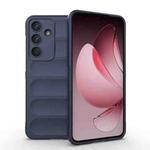 For Samsung Galaxy S25 FE 5G Magic Shield TPU + Flannel Phone Case(Dark Blue)