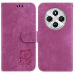 For Redmi 14C 4G Little Tiger Embossed Leather Phone Case(Rose Red)