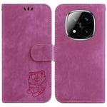 For Redmi Note 14 Pro / Note 14 Pro+ 5G Little Tiger Embossed Leather Phone Case(Rose Red)