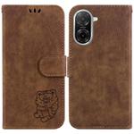For Redmi A5 4G 173.3mm Little Tiger Embossed Leather Phone Case(Brown)