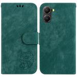 For Redmi Turbo 4 / Xiaomi Poco X7 Pro Little Tiger Embossed Leather Phone Case(Green)