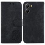 For Redmi Turbo 4 / Xiaomi Poco X7 Pro Little Tiger Embossed Leather Phone Case(Black)