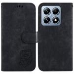 For Xiaomi 14T Little Tiger Embossed Leather Phone Case(Black)