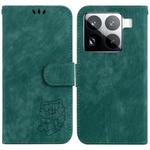 For Xiaomi 15 Pro Little Tiger Embossed Leather Phone Case(Green)