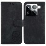 For Xiaomi 15 Pro Little Tiger Embossed Leather Phone Case(Black)