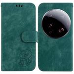 For Xiaomi 15 Ultra Little Tiger Embossed Leather Phone Case(Green)